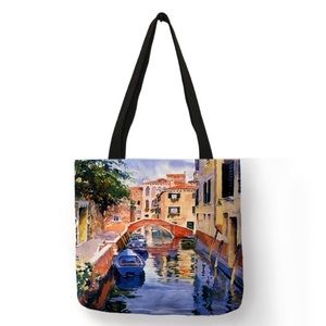 Eco-Friendly The Canals of Venice Folding Tote Bag